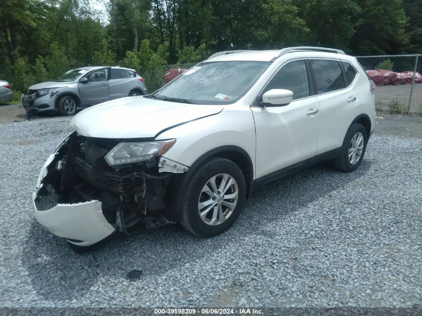 2015 Nissan Rogue Sv VIN: 5N1AT2MV4FC756186 Lot: 39598209