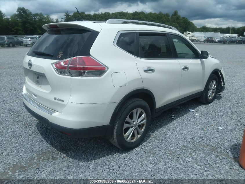 2015 Nissan Rogue Sv VIN: 5N1AT2MV4FC756186 Lot: 39598209