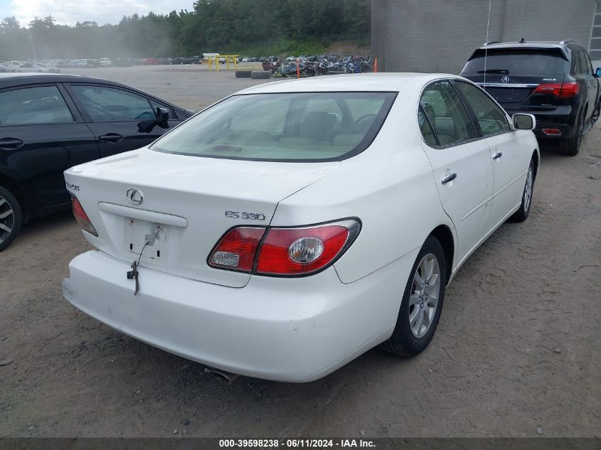 2004 Lexus Es 330 VIN: JTHBA30G345022103 Lot: 39598238