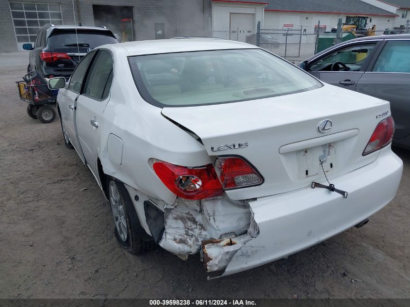 2004 Lexus Es 330 VIN: JTHBA30G345022103 Lot: 39598238