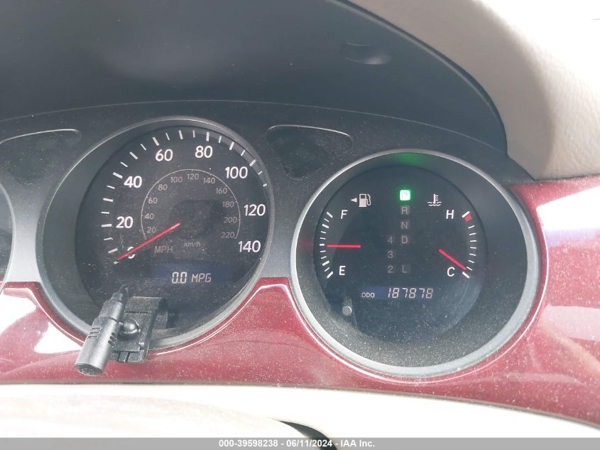 2004 Lexus Es 330 VIN: JTHBA30G345022103 Lot: 39598238