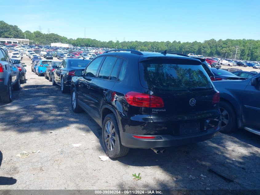 2017 Volkswagen Tiguan 2.0T/2.0T S VIN: WVGAV7AX4HK045156 Lot: 39598254