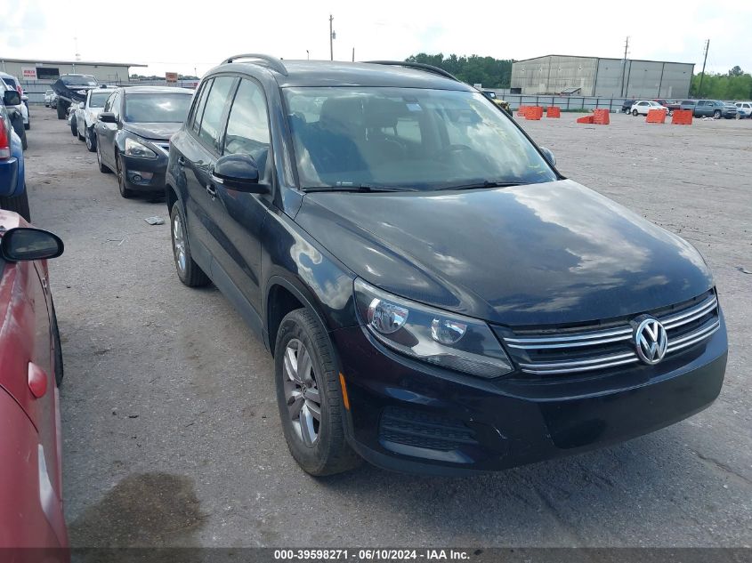 2017 Volkswagen Tiguan 2.0T/2.0T S VIN: WVGAV7AX0HK002238 Lot: 39598271