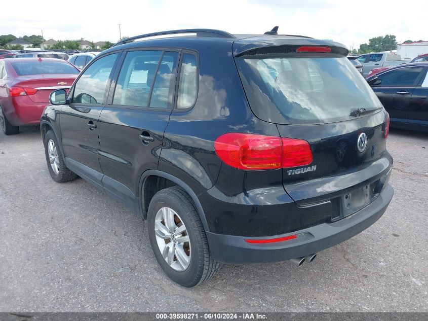 2017 Volkswagen Tiguan 2.0T/2.0T S VIN: WVGAV7AX0HK002238 Lot: 39598271