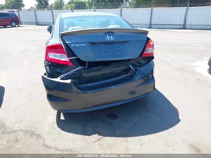 2012 Honda Civic Lx VIN: 2HGFG3B53CH521568 Lot: 39598314