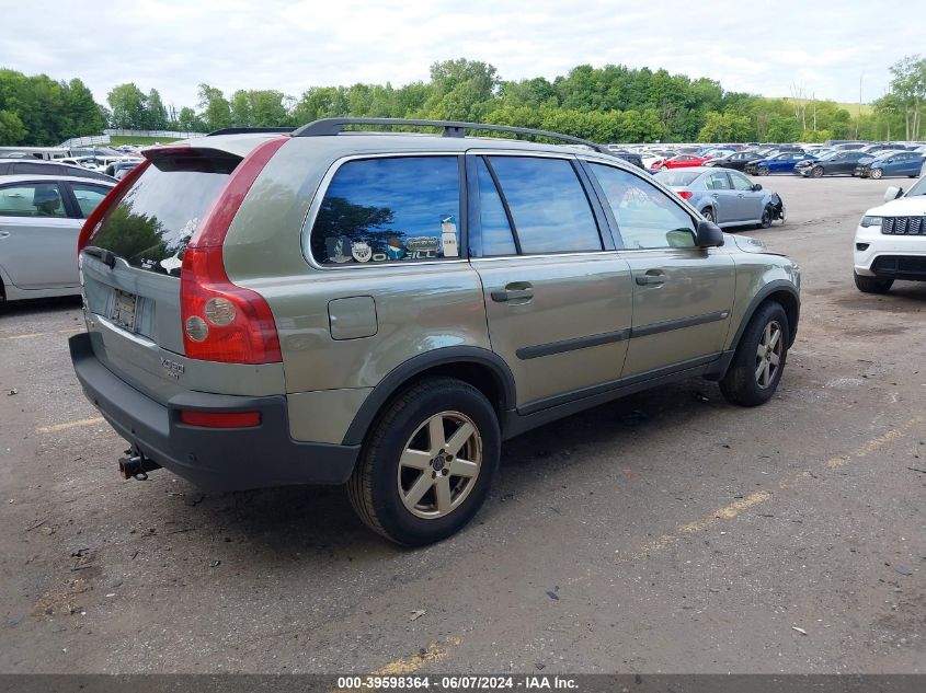 2004 Volvo Xc90 2.5T Awd VIN: YV1CZ59H941119216 Lot: 39598364