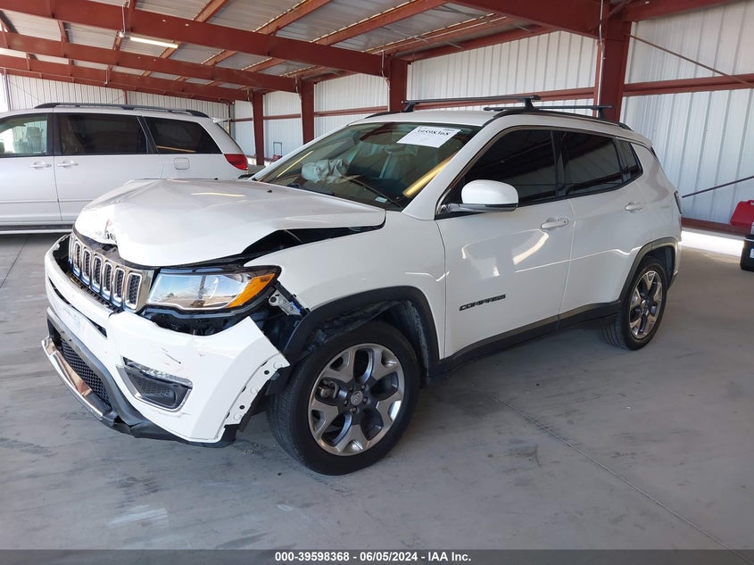 VIN 3C4NJCCB5KT782125 2019 JEEP COMPASS LIMITED FWD