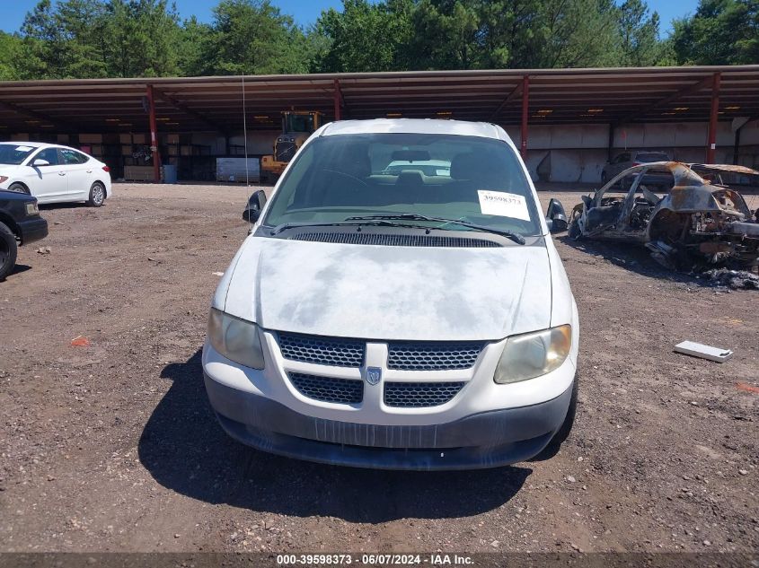 2003 Dodge Caravan Cv VIN: 1D4GP21323B334699 Lot: 39598373