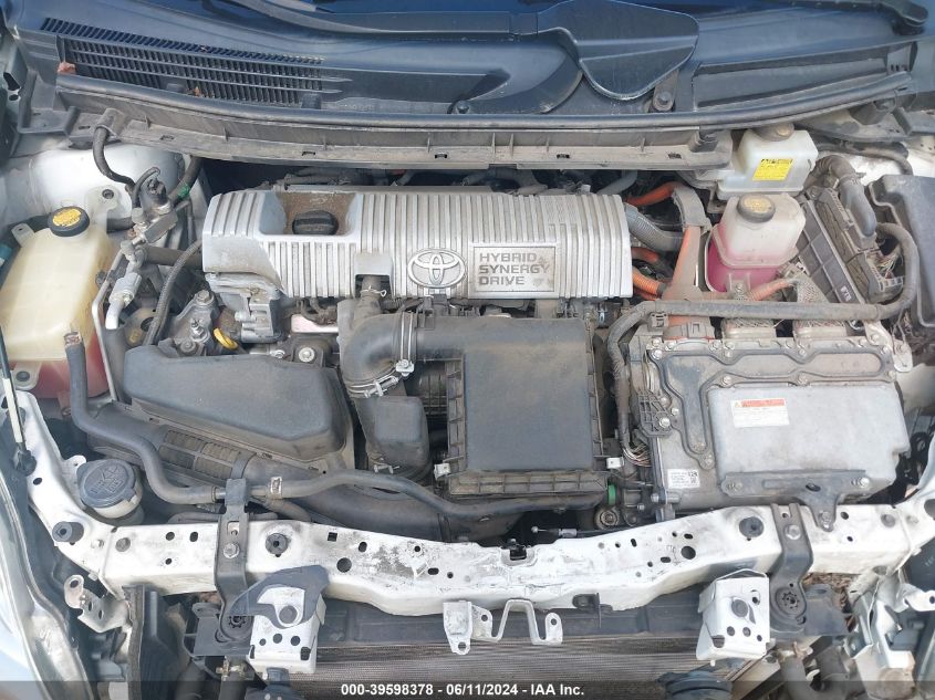 2012 Toyota Prius Two VIN: JTDKN3DU2C5457635 Lot: 39598378