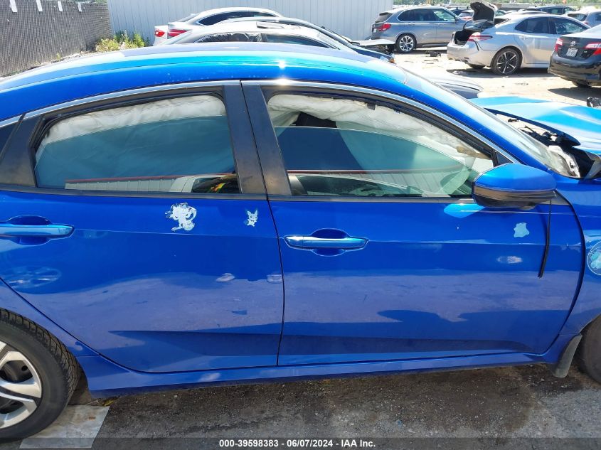 2018 Honda Civic Lx VIN: 19XFC2F58JE014737 Lot: 39598383