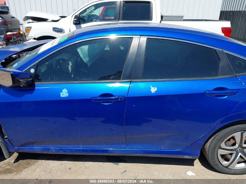 2018 Honda Civic Lx VIN: 19XFC2F58JE014737 Lot: 39598383