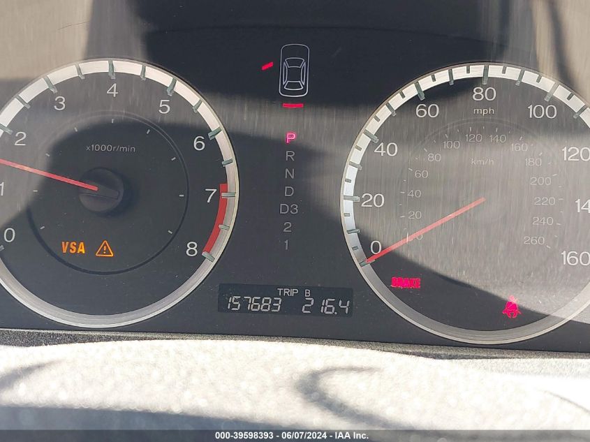 2010 Honda Accord 2.4 Lx-P VIN: 1HGCP2F4XAA033910 Lot: 39598393