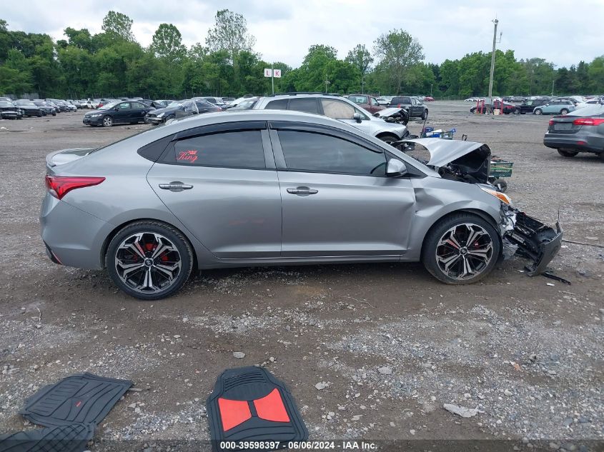 2022 Hyundai Accent Se VIN: 3KPC24A62NE157190 Lot: 39598397