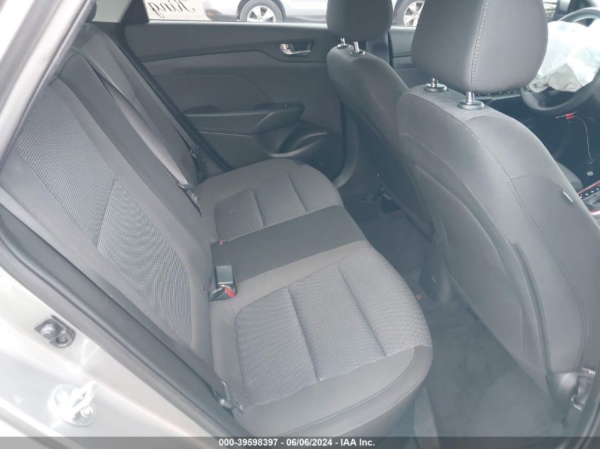 2022 Hyundai Accent Se VIN: 3KPC24A62NE157190 Lot: 39598397