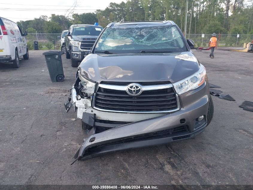 2014 Toyota Highlander Xle V6 VIN: 5TDKKRFHXES031393 Lot: 39598408