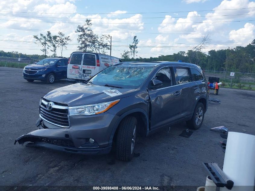 2014 Toyota Highlander Xle V6 VIN: 5TDKKRFHXES031393 Lot: 39598408