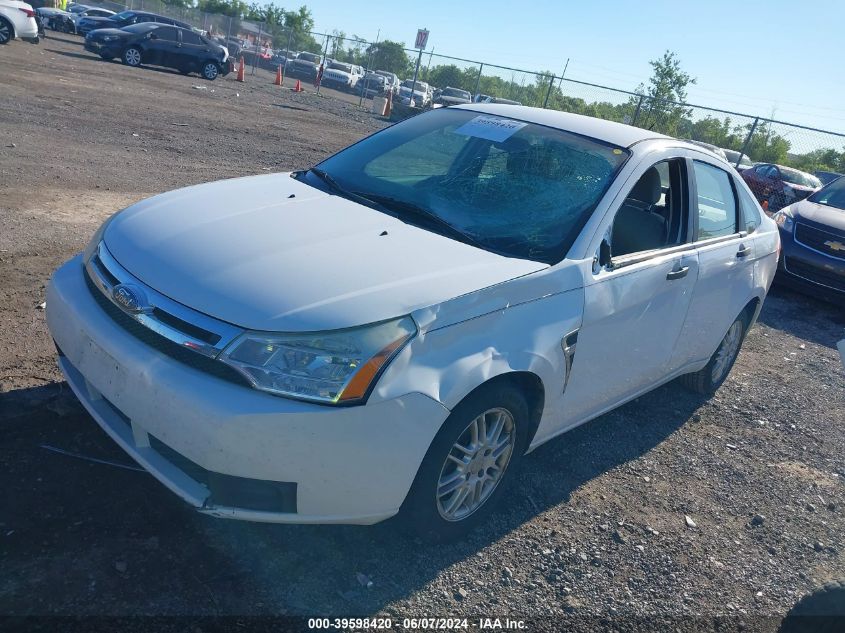 2008 Ford Focus Se VIN: 1FAHP35NX8W133707 Lot: 39598420