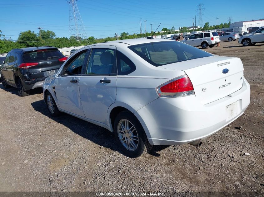 2008 Ford Focus Se VIN: 1FAHP35NX8W133707 Lot: 39598420