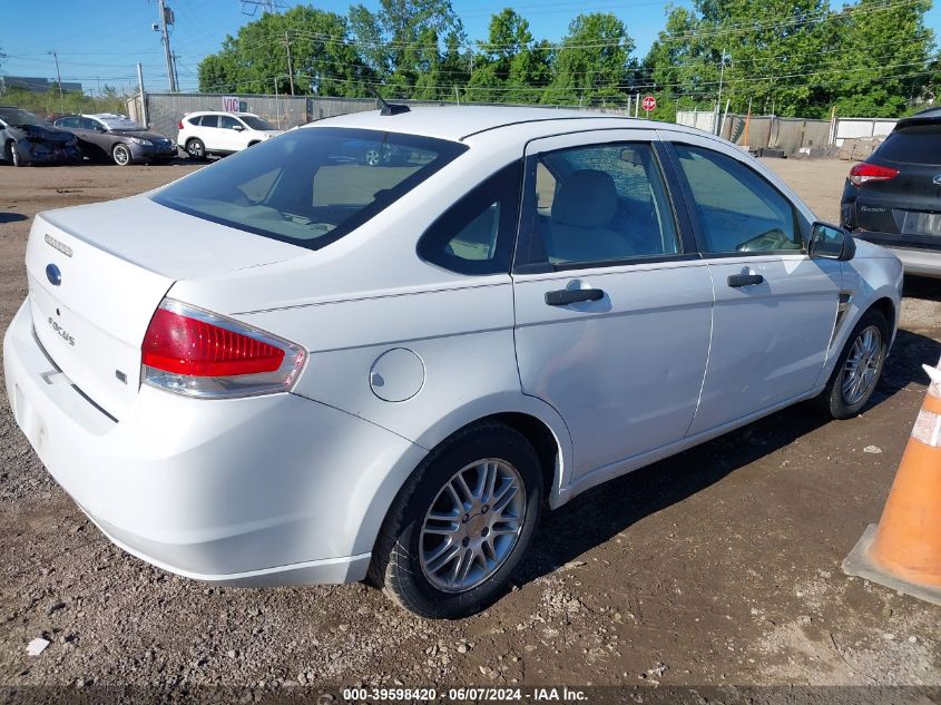 2008 Ford Focus Se VIN: 1FAHP35NX8W133707 Lot: 39598420