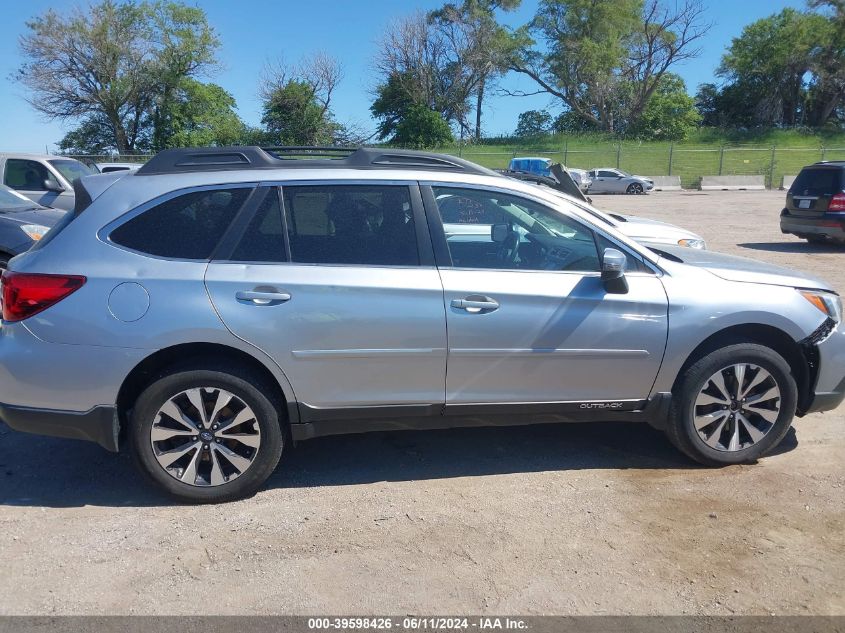 2016 Subaru Outback 2.5I Limited VIN: 4S4BSANC8G3356342 Lot: 39598426