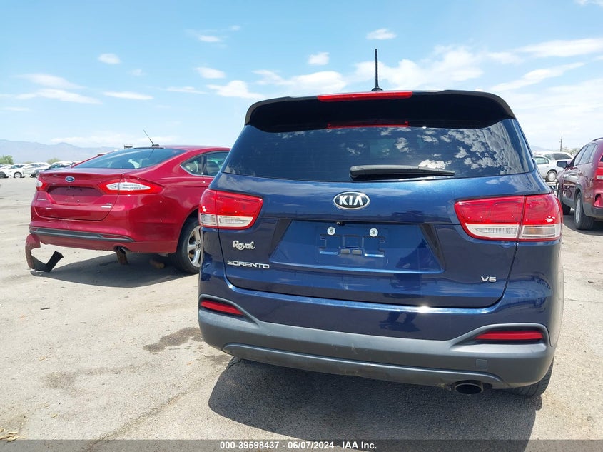2017 Kia Sorento 3.3L Lx VIN: 5XYPG4A59HG250113 Lot: 39598437