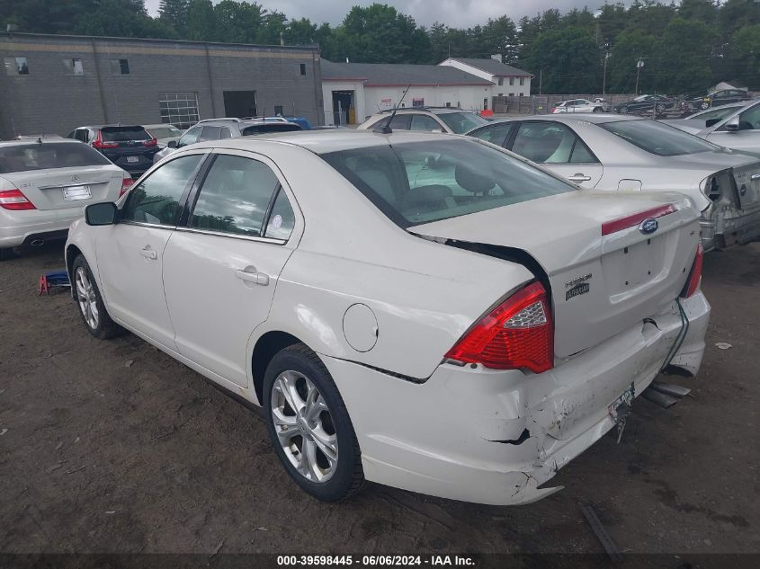 2012 Ford Fusion Se VIN: 3FAHP0HA7CR234237 Lot: 39598445