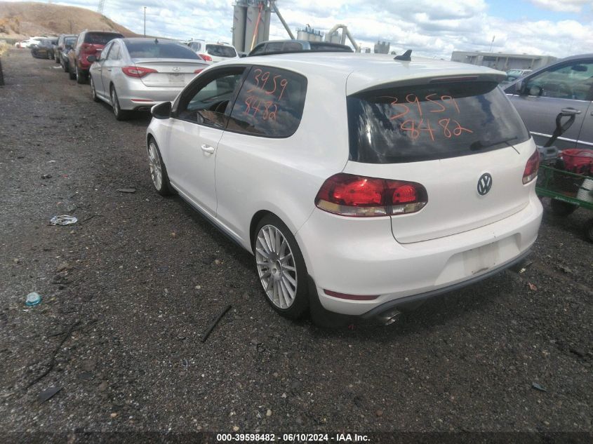 2011 Volkswagen Gti 2-Door VIN: WVWEV7AJ5BW314184 Lot: 39598482