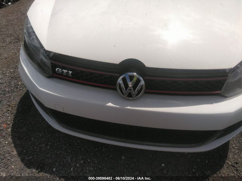 2011 Volkswagen Gti 2-Door VIN: WVWEV7AJ5BW314184 Lot: 39598482