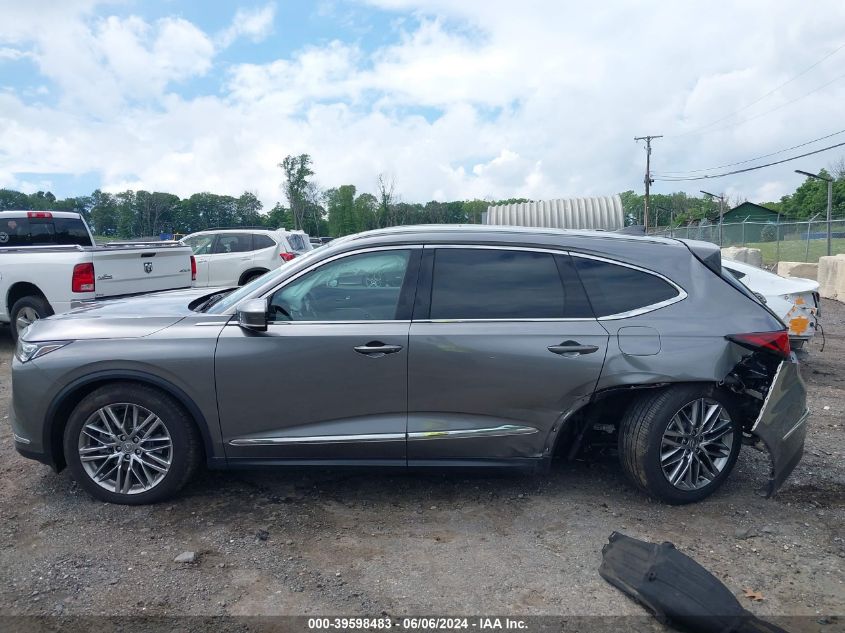 2023 Acura Mdx Advance Package VIN: 5J8YE1H81PL028260 Lot: 39598483