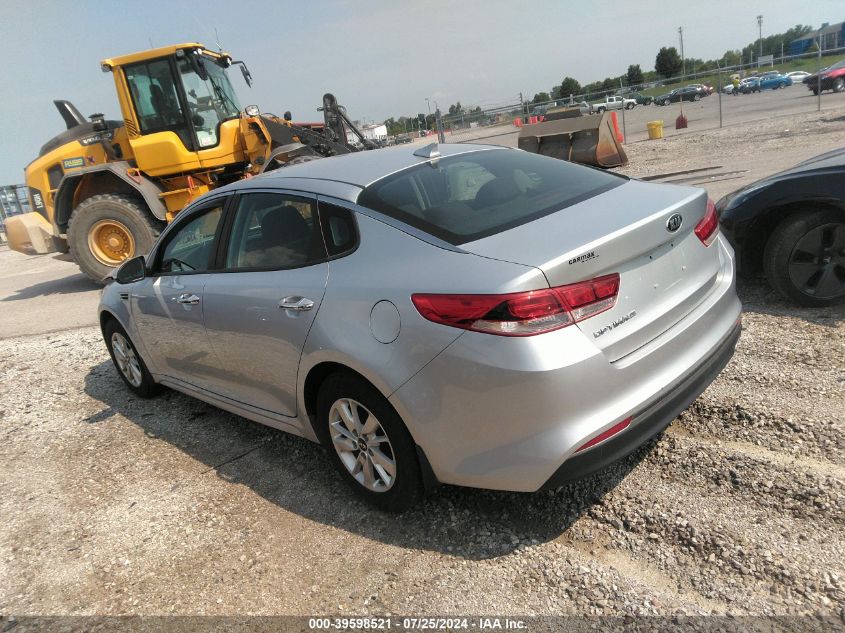 2017 Kia Optima Lx VIN: 5XXGT4L39HG169513 Lot: 39598521