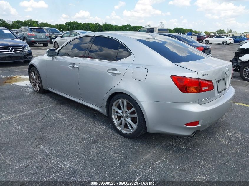 2007 Lexus Is 250 250 VIN: JTHBK262772047501 Lot: 39598523