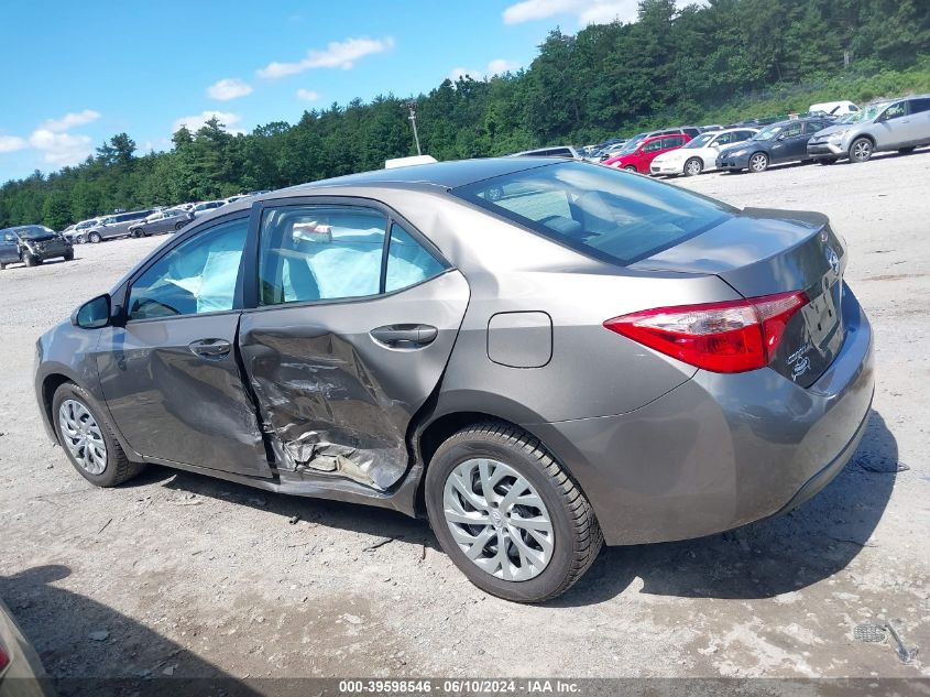 2017 Toyota Corolla Le VIN: 2T1BURHE3HC765707 Lot: 39598546