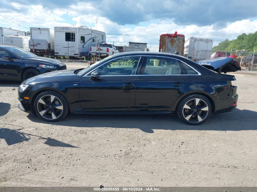 2017 Audi A4 2.0T Premium VIN: WAUENAF4XHN005161 Lot: 39598555