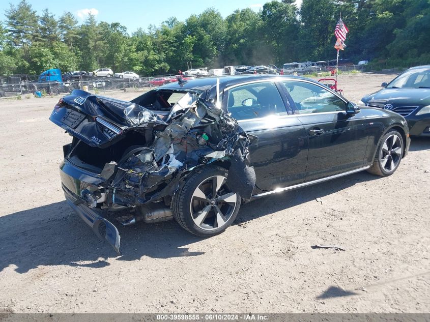 2017 Audi A4 2.0T Premium VIN: WAUENAF4XHN005161 Lot: 39598555