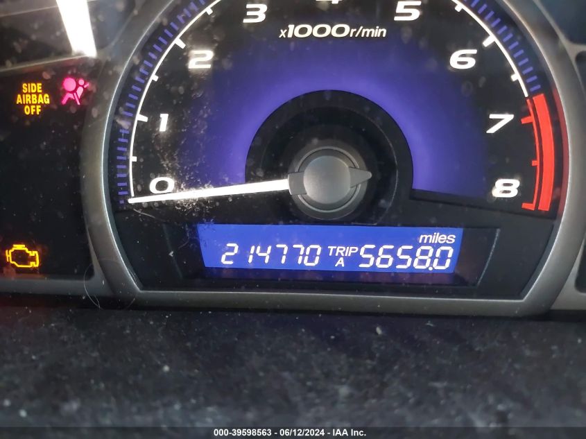 2010 Honda Civic Sdn Lx-S VIN: 19XFA1F63AE019370 Lot: 39598563