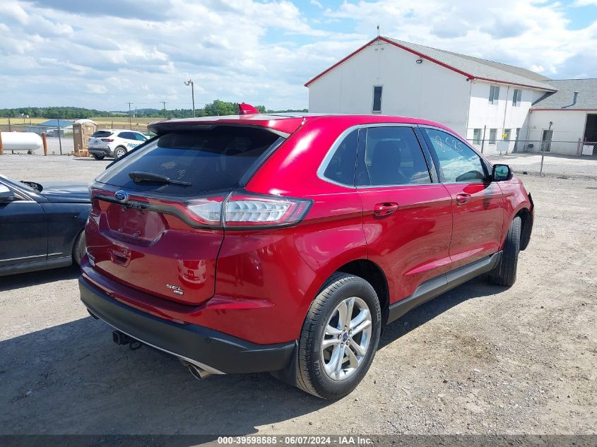 2017 Ford Edge Sel VIN: 2FMPK4J80HBB72247 Lot: 39598585