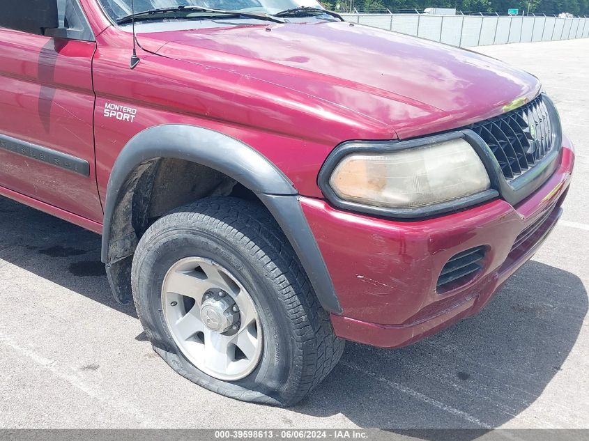 2002 Mitsubishi Montero Sport Es/Ls VIN: JA4MT21H52J062137 Lot: 39598613