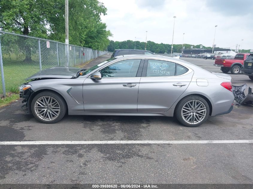 2021 Genesis G70 2.0T Awd VIN: KMTG34LA9MU076107 Lot: 39598620