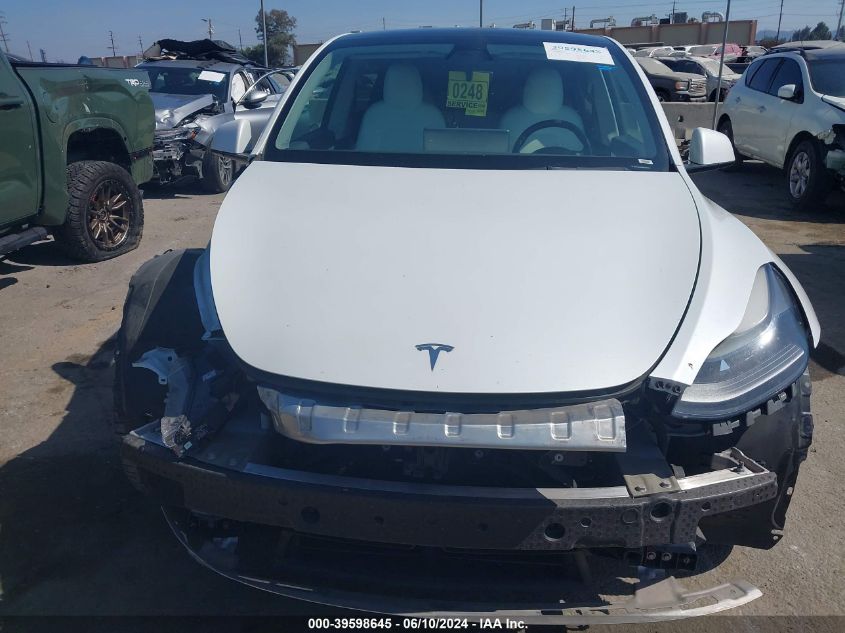 2021 Tesla Model Y Performance Dual Motor All-Wheel Drive VIN: 5YJYGDEF3MF272035 Lot: 39598645