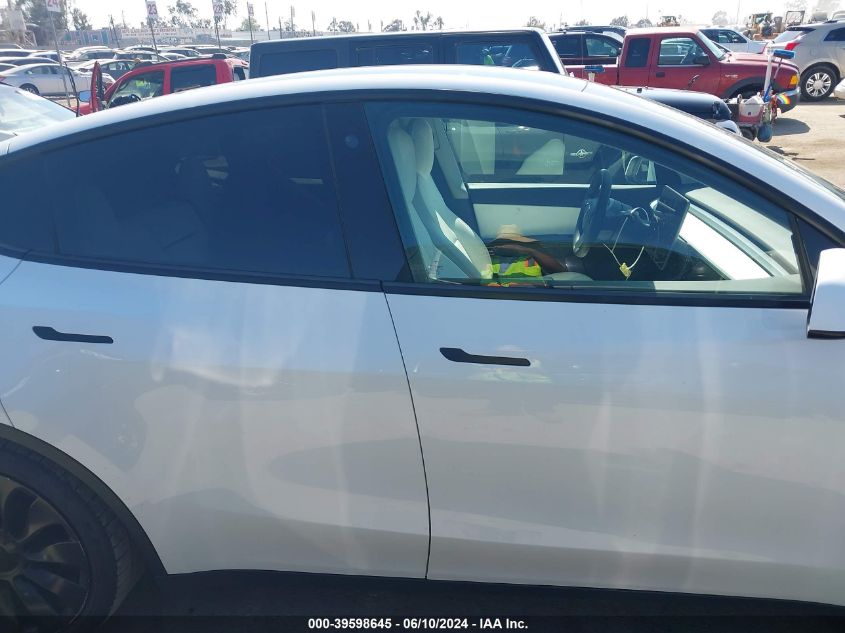 2021 Tesla Model Y Performance Dual Motor All-Wheel Drive VIN: 5YJYGDEF3MF272035 Lot: 39598645