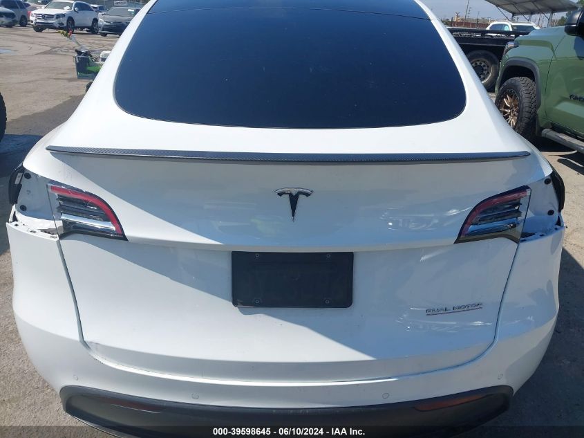 2021 Tesla Model Y Performance Dual Motor All-Wheel Drive VIN: 5YJYGDEF3MF272035 Lot: 39598645