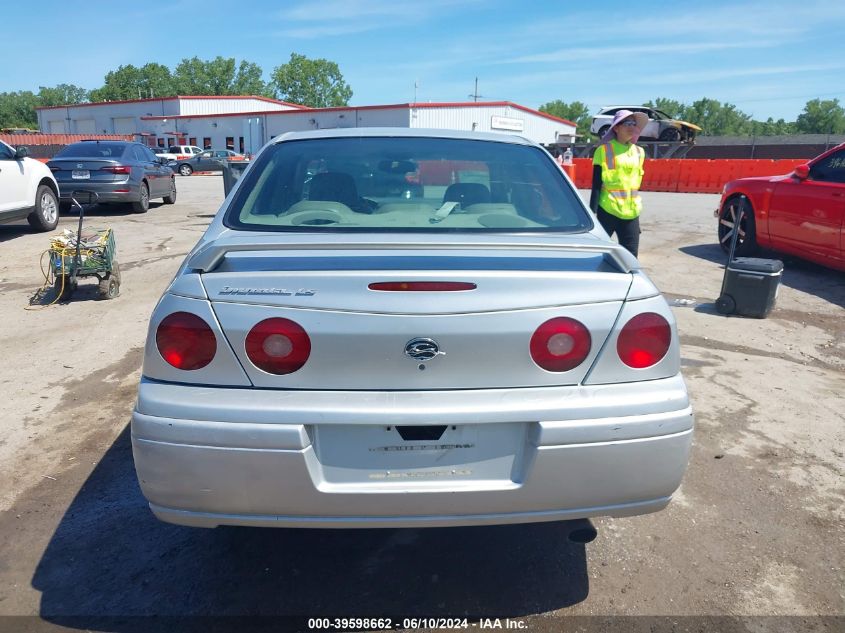 2004 Chevrolet Impala Ls VIN: 2G1WH52K049458205 Lot: 39598662