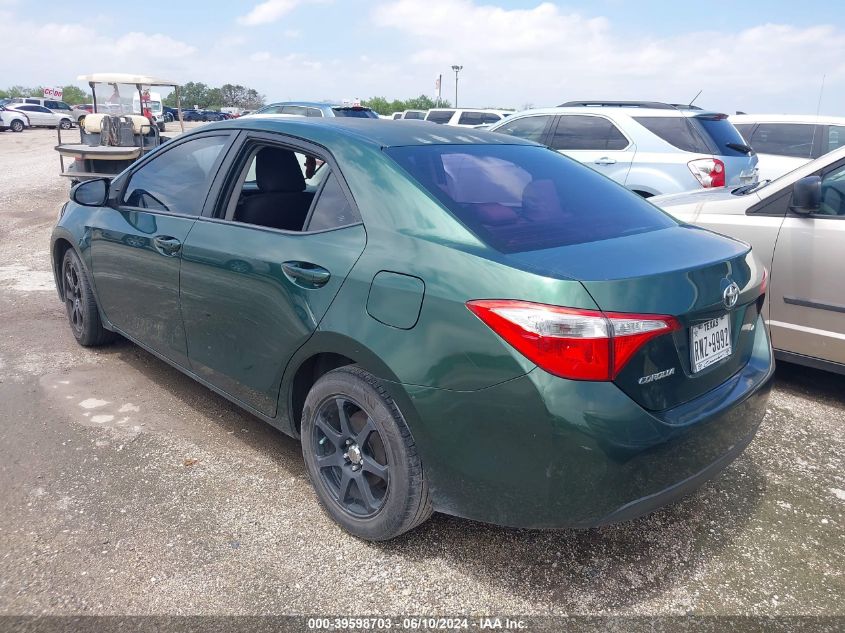 2014 Toyota Corolla Le VIN: 2T1BURHE4EC111794 Lot: 39598703