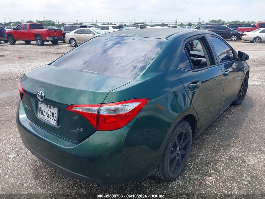 2014 Toyota Corolla Le VIN: 2T1BURHE4EC111794 Lot: 39598703