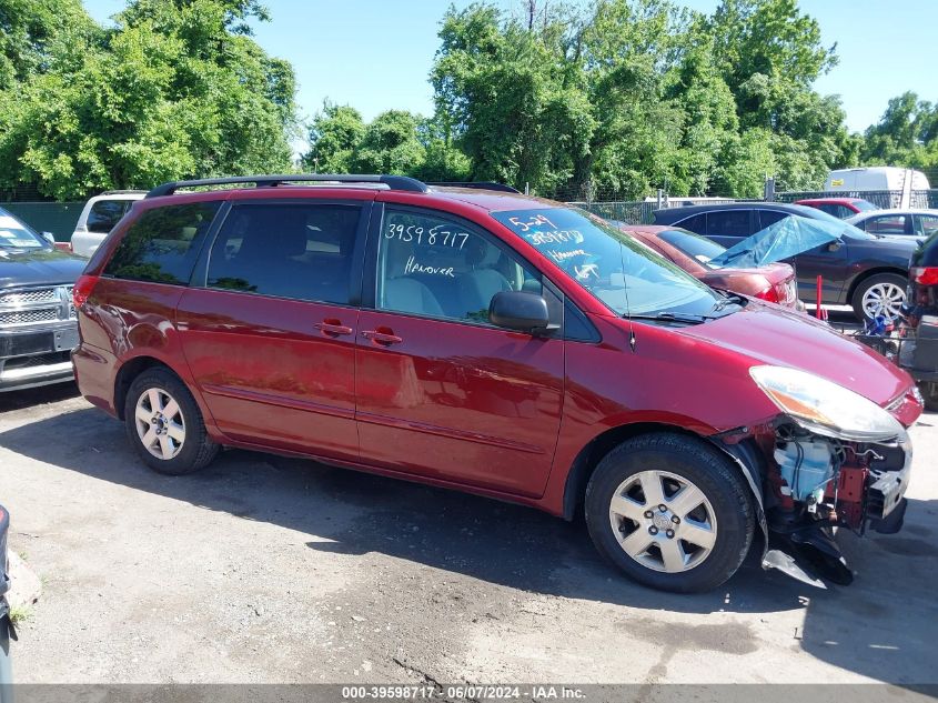 2009 Toyota Sienna Le VIN: 5TDZK23C99S255954 Lot: 39598717