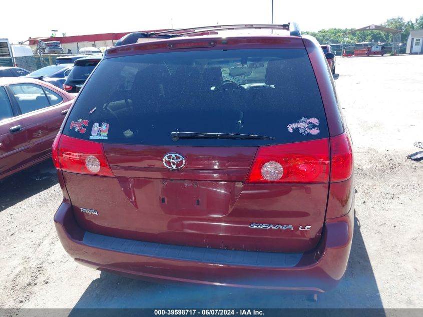 2009 Toyota Sienna Le VIN: 5TDZK23C99S255954 Lot: 39598717