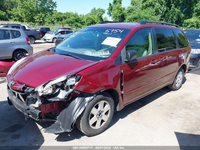 2009 Toyota Sienna Le VIN: 5TDZK23C99S255954 Lot: 39598717