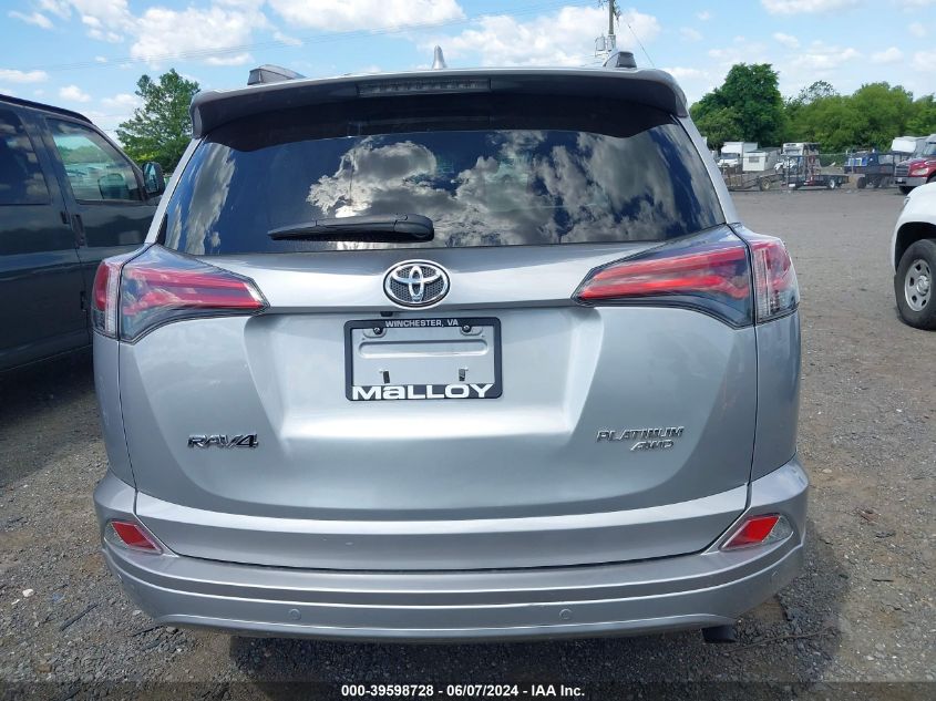 2017 Toyota Rav4 Platinum VIN: 2T3DFREV3HW577282 Lot: 39598728