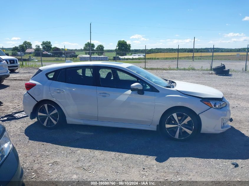 2018 Subaru Impreza 2.0I Sport VIN: 4S3GTAM66J3740825 Lot: 39598760