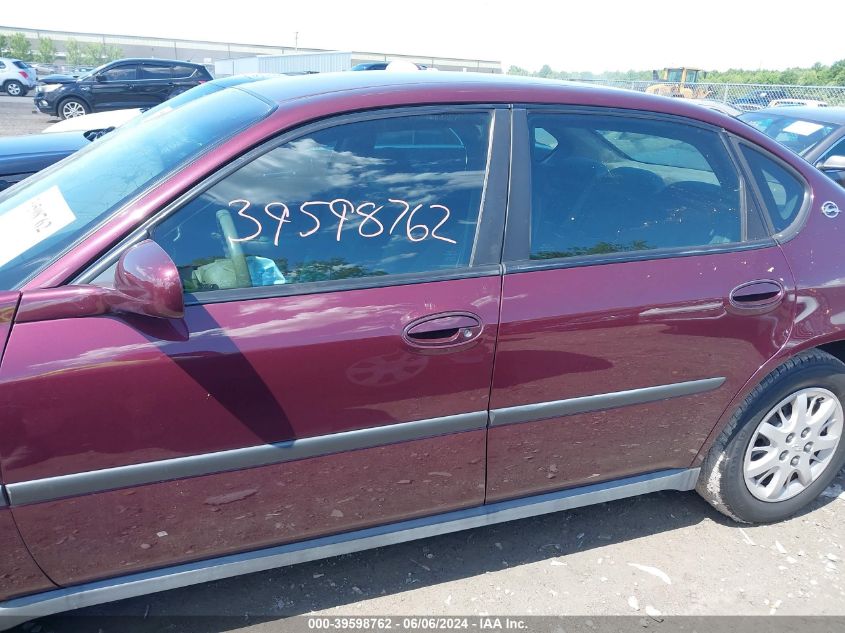 2003 Chevrolet Impala VIN: 2G1WF52E039383004 Lot: 39598762